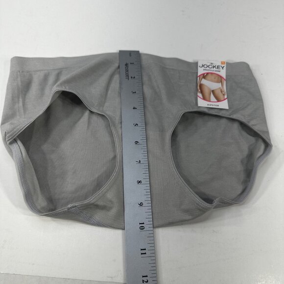 Jockey Women's Size 7 Large Panty Brief Hipster Gray New With Tags - Picture 8 of 9
